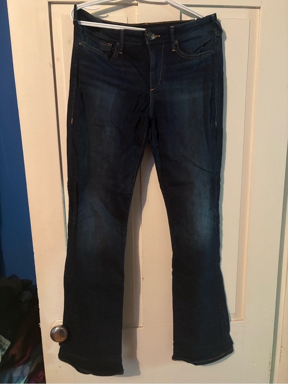 True Dark Blue Women's Straight-Leg Jeans